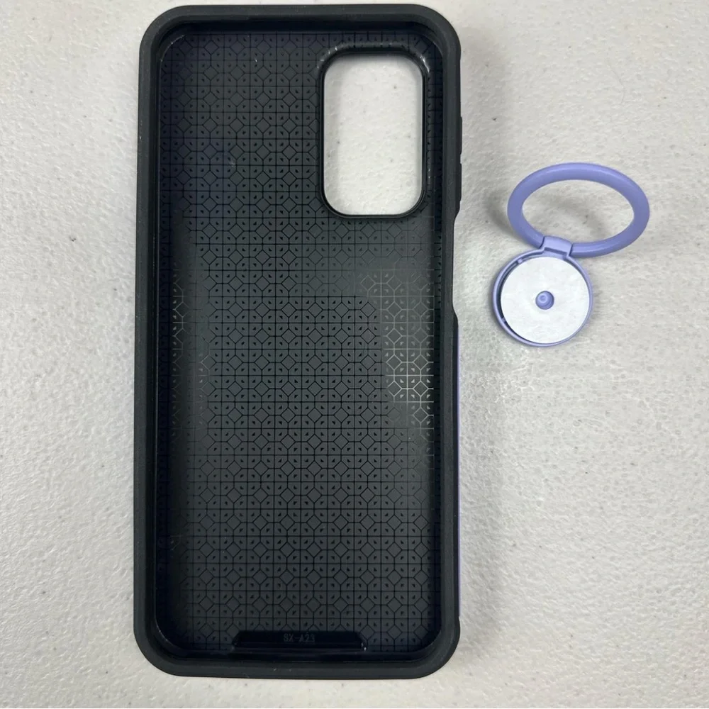 Taylor’s Cat Samsung A23 5G Purple Phone Case with Ring Holder and‎ Window Cover